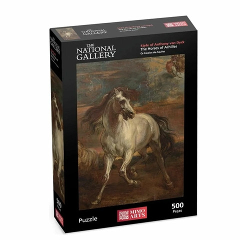Quebra-cabeça 500 Pç Os Cavalos de Aquiles de Van Dyck -Mimo