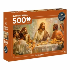 Quebra-cabeça 500 peças Santa Ceia - Mimo Toys