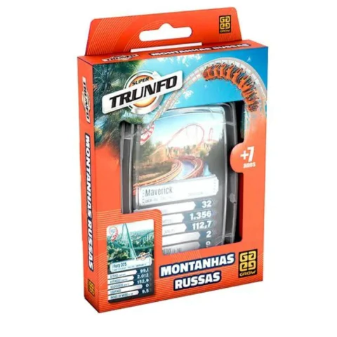 Super Trunfo Montanhas Russas - Jogo de Cartas - Grow