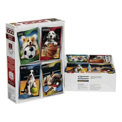 Quebra-cabeça 1000 peças Cachorrinhos Esportistas - Grow na internet