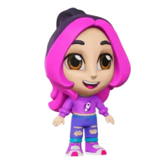 Boneca Infantil Vinil 15cm Dos Rosa - Katlen - Algazarra na internet