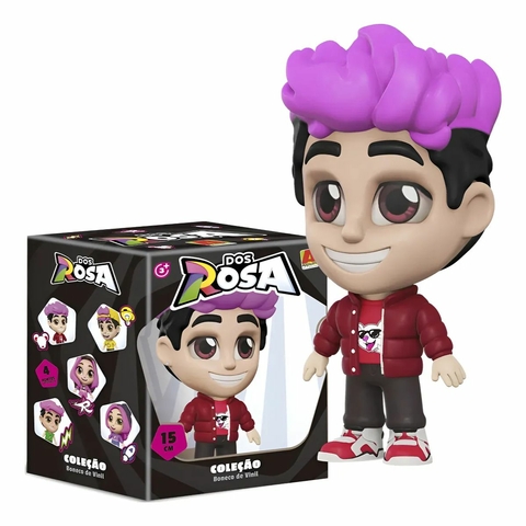 Boneco Infantil Vinil 15cm Dos Rosa - Robson - Algazarra