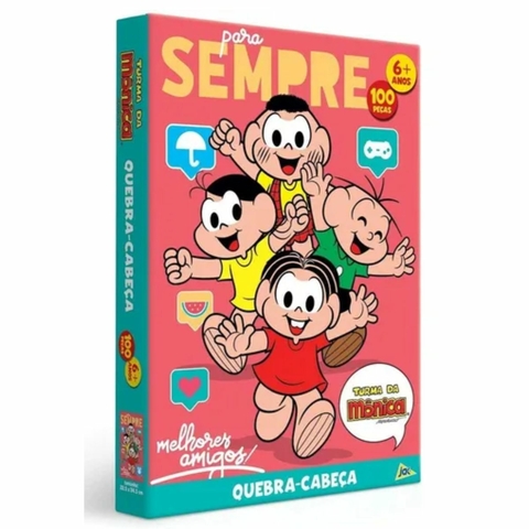 Quebra-Cabeca 100 pecas Turma da Mônica - Toyster