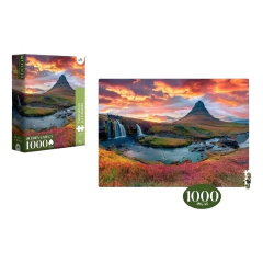 Quebra-Cabeça 1000 peças Entardecer na Islândia - Novo Papel na internet