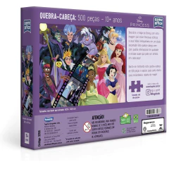 Quebra-Cabeça 500 peças Princesas e Vilões - Toyster na internet
