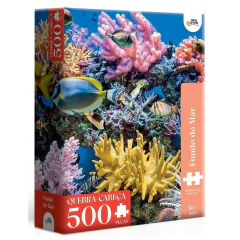 Quebra-Cabeça 500 peças Fundo do Mar - Novo Papel
