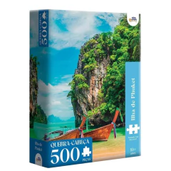 Quebra-Cabeça 500 peças Ilha de Phuket - Novo Papel