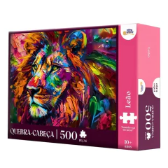Quebra-Cabeça 500 peças Leão - Novo Papel - comprar online