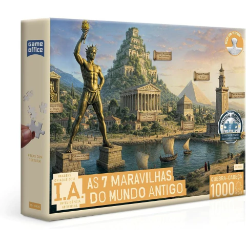 Quebra-Cabeça 1000 pçs IA As 7 Maravilhas do Mundo Antiogo - Toyster