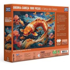 Quebra-Cabeça 1000 peças A Dança das Carpas - Toyster na internet