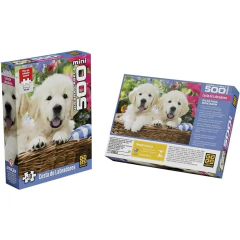 Mini Quebra-cabeça 500 peças Cesta de Labradores - Grow - comprar online