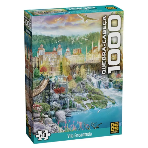 Quebra-cabeça 1000 peças Vila Encantada - Grow