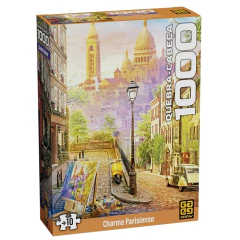 Quebra-cabeça 1000 peças Charme Parisiense - Grow
