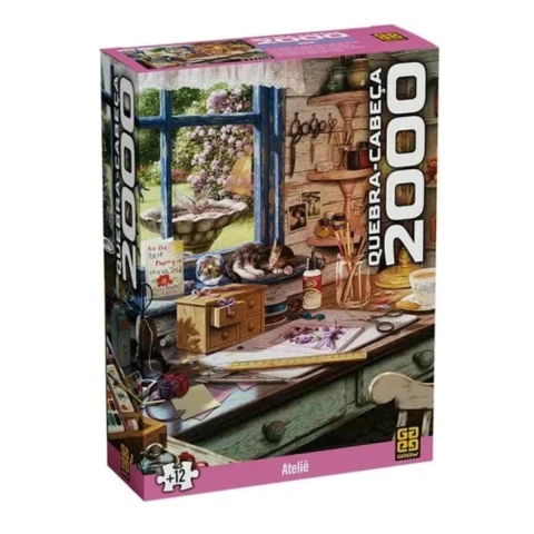 Quebra-cabeça 2000 peças Ateliê - Grow