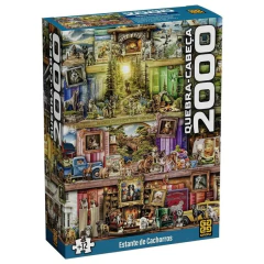 Quebra-cabeça 2000 peças Estante de Cachorros - Grow