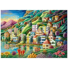 Quebra-cabeça 2000 peças Porto Colorido - Grow - comprar online