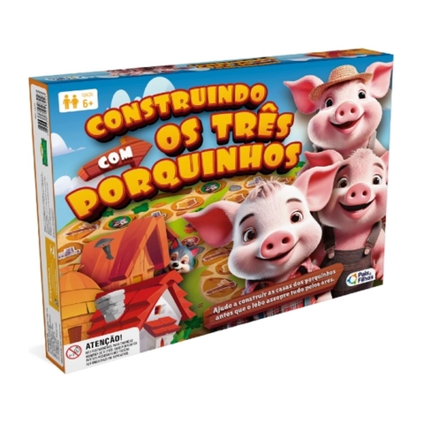 Jogo Construindo com os Três Porquinhos - Pais e Filhos