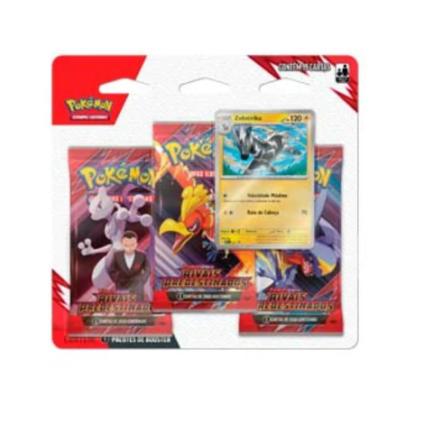 Pokemon Blister Triplo Escarlate e Violeta 10 - Rivais Predestinados - Zebstrika
