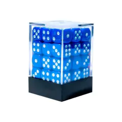 Conjunto de Dados Central Dices - D6 - Azul e Branco