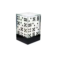 Conjunto de Dados Central Dices - D6 - Branco e Preto