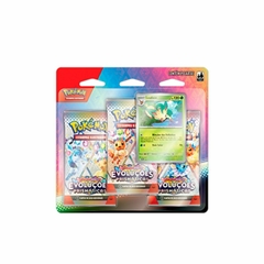 Pokémon Blister Triplo EV8.5 Evoluções Prismáticas - Leafeon - comprar online