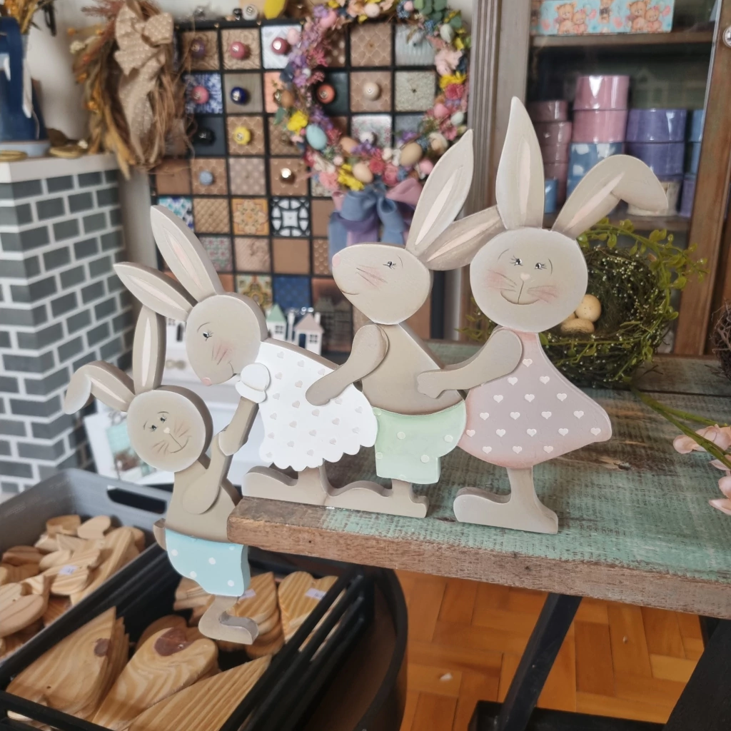 Peça coelhos amigos PINTADA