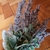 Flor artificial roxa com folhas - comprar online