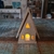 Casinha pontuda iluminada 11cm