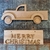 Caminhonete com placa Merry Christmas