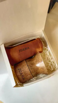 MATE CALABAZA CON BASE CUERO CRUDO (PERSONALIZADO) en internet