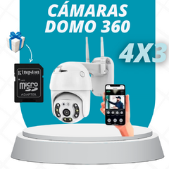 4x3 CAMARAS DOMOS 360 + SD DE REGALO - comprar online