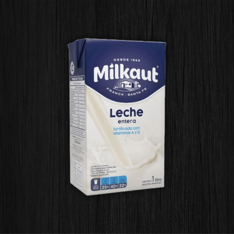LECHE ENTERA MILKAUT 1L