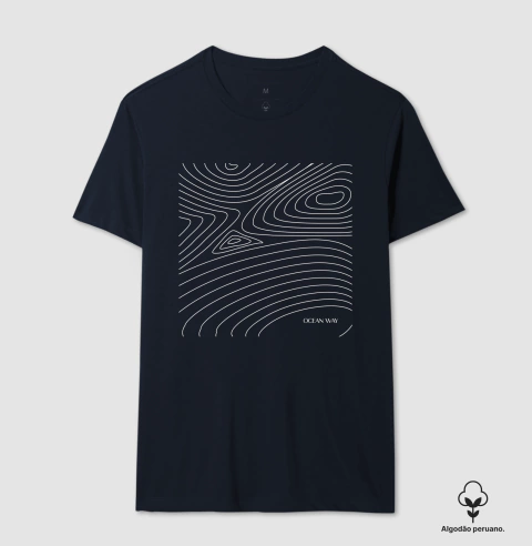 Waves Map Algodão Premium Peruano Toque Suave - comprar online