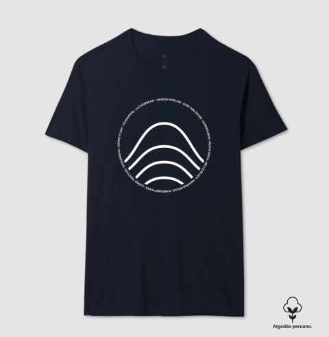 Camiseta Ondas do Tour Algodão Premium Peruano