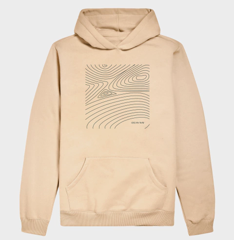 Moletom Hoodie waves map. Conforto e temperatura. - Ocean Way 