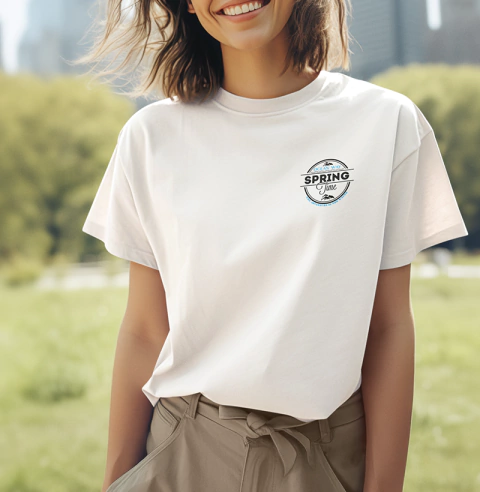 Cropped OceanWay Pocket Print. Super confortável.