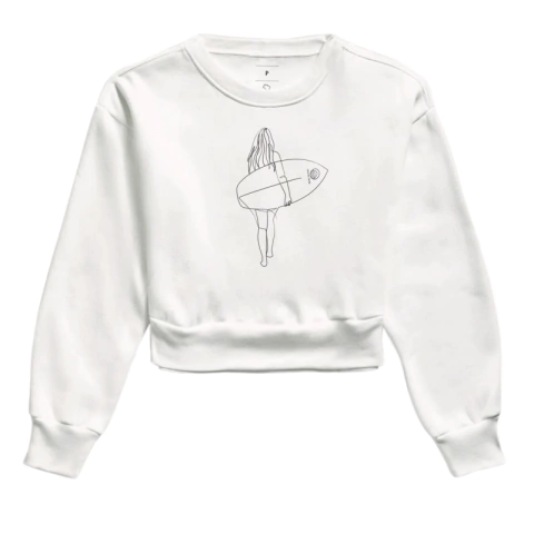 Moletom Cropped Flanelado Alma surf - comprar online