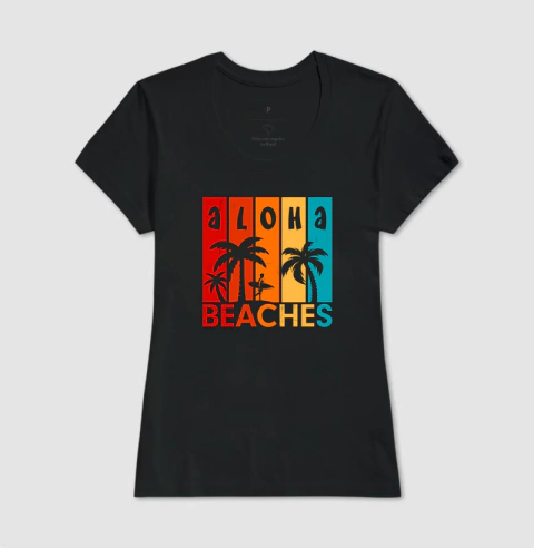 Aloha Beaches 100% algodão. Toque Suave e confortável. - comprar online
