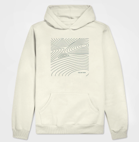 Moletom Hoodie waves map. Conforto e temperatura. - loja online