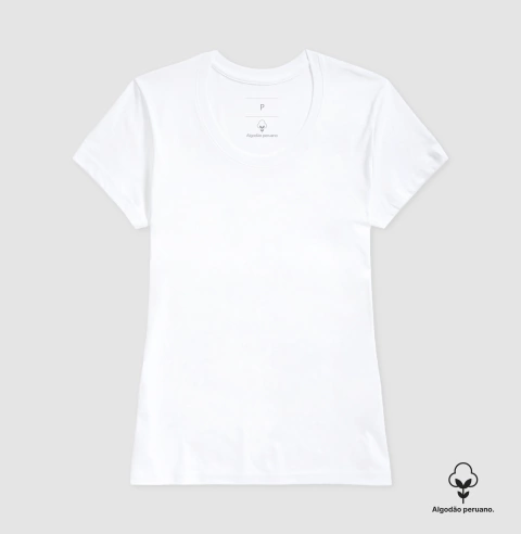 Camiseta Lisa Algodão Premium Peruano na internet