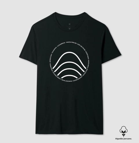 Camiseta Ondas do Tour Algodão Premium Peruano - loja online