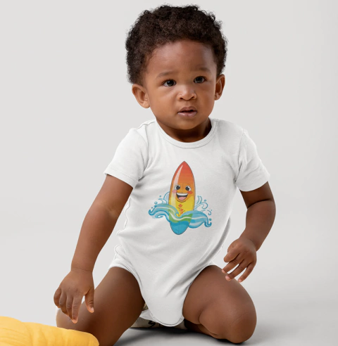 Baby Body Happy SurfBoard. Toque Suave. Pele Macia.