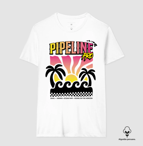 Camiseta Algodão Premium Peruano - Pipeline Pro 2025 - loja online