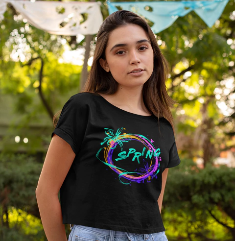 Cropped Spring Colorfull. Leve e Confortável.