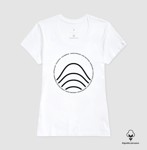 Camiseta Ondas do Tour Algodão Premium Peruano na internet