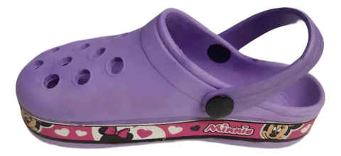 Zuecos Gomones Niños Con Banda Estampada Verano Sheli 4095