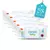 Kit promocional com 5 pacotes de Clenea Baby sem fragrância, 80 toalhinhas