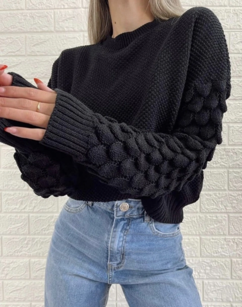 (4) ▪︎ SWEATER MANGA ESCAMAS - Tokyo Tienda Online