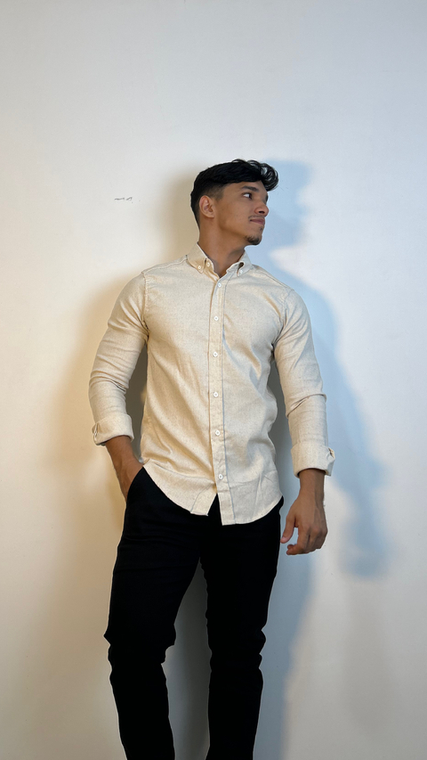 Camisa Linho Manga Longa