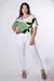 BLUSA ESCOTE EN V ELASTIZADA MARI - comprar online